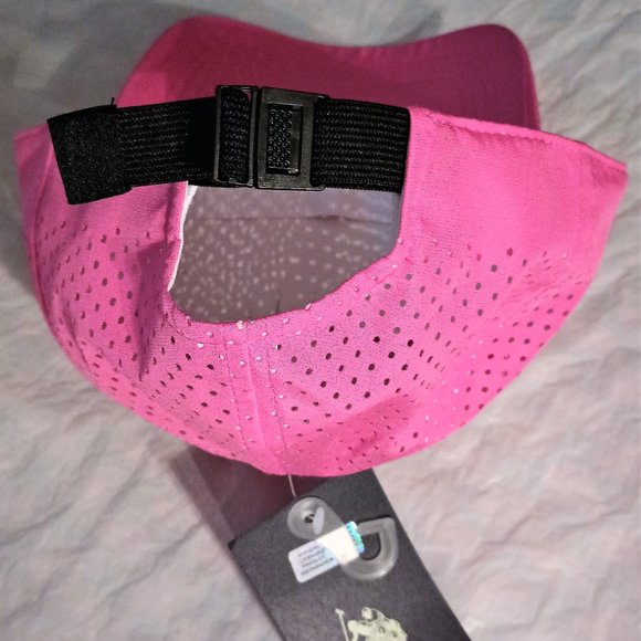 U.S. Polo Assn. Women's Pink Adjustable Cap with Embroidered White Logo - Picture 10 of 15
